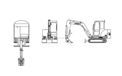 mini excavator drawing|mini excavator bobcat.